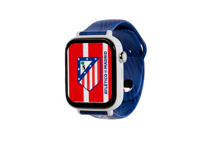 Savefamily Reloj Inteligente Infantil Savewatch Plus Edicion Atletico de Madrid con GPS y Llamada - Correa Silicona Azul