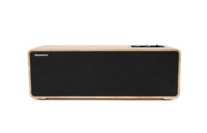 Thomson Sistema Multimedia Estereo - Potencia Musical 150W - Bluetooth - Entrada TV, RCA, USB, Optica - Mando a Distancia - Acabado Madera y Negro
