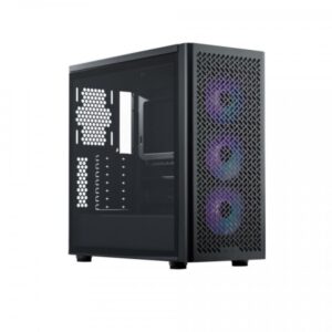 Cooler Master Elite 502 Caja Torre E-ATX - 3 Ventiladores 120mm RGB - Ventana Lateral - Gestion de Cables - Audio - 1xUSB-A - 1xUSB-C - 474x230x481mm - Color Negro