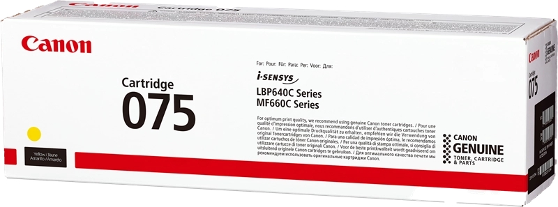 Canon 075 Amarillo Cartucho de Toner Original - 6362C002