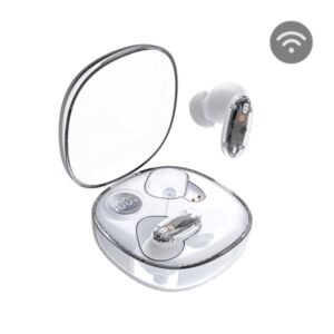 Mars Gaming MHIB2 Auriculares Bluetooth 5.4 - Microfono Integrado - Autonomia hasta 7h - Indicador LED - Semitransparente - 60x60x30mm - Color Blanco