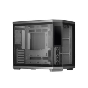 Mars Gaming MC-3TCORELCD Caja Torre ATX - Pantalla IPS de 7.2” Personalizable - Triple Cristal Templado - Soporte para Refrigeracion Liquida hasta 360mm - 7 Ranuras de Expansion - 440x286x401mm - Color Negro