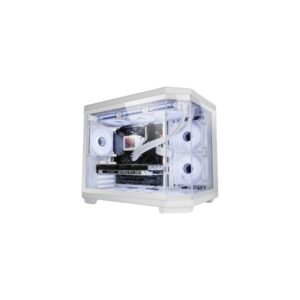 Mars Gaming MC-3TCOREM Minitorre Ultracompacta - Soporte MicroATX/Mini-ITX - Triple Cristal Templado - Doble Camara - 5 Ranuras de Expansion - 435x287x370mm - Color Blanco