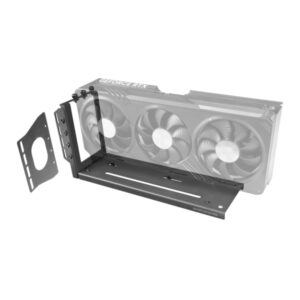 Mars Gaming MCA-GCV Soporte Vertical para Tarjeta Grafica GPU - Montaje Universal - Base Magnetica Antideslizante - Modelos hasta 3 Ranuras - 274.5x143x84mm - Color Negro