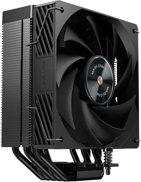 Mars Gaming MCPU-X5 Disipador CPU con 280W de Potencia - Ventilador PWM de 120mm - 5 Heatpipes HCT - Rendimiento Ultrasilencioso - Color Negro
