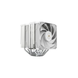 Mars Gaming MCPU-XU6 Disipador CPU con 350W de Potencia - Ventilador PWM de 120mm - 6 Heatpipes HCT - Aletas de Aluminio - Color Blanco