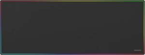 Mars Gaming MMP224 Alfombrilla Extragrande - Base Antideslizante - Superficie Nanotextil Flexible - 880x330x3mm - Color Negro