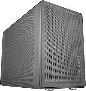 Mars Gaming MC-XPRO Minitorre Ultracompacta - Soporte MicroATX/Mini-ITX - Rejilla de Refrigeracion 360° - Ventilador Trasero de 120mm - 4 Ranuras de Expansion - 392x196x289mm - Color Negro