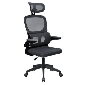 Mars Gaming MGC-ERGOPRO Silla de Oficina Ergonomica - Reposacabezas, Soporte Lumbar y Reposabrazos Ajustable - Malla Transpirable - Asiento de Espuma - 600x610x1300mm - Color Negro