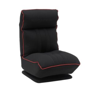 Mars Gaming MGC-THRONE Sofa Gaming de Espuma de Alta Densidad - Base con Rotacion 360º - Respaldo y Reposacabezas Ajustables - Plegable - Tejido Transpirable - Color Negro y Rojo