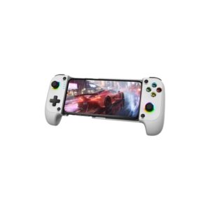 Mars Gaming MGPX Gamepad Bluetooth Multiplataforma - Multifuncional 2 en 1 - Soporta Smartphones hasta 6.8" - Vibracion Dual - Funcion Turbo - Color Blanco