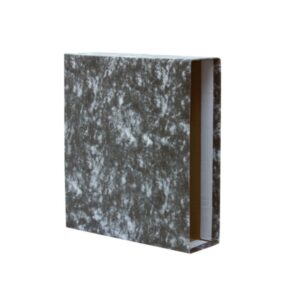 Bismark Funda para Archivador A-Z Folio - Carton Forrado - Color Negro Jaspeado