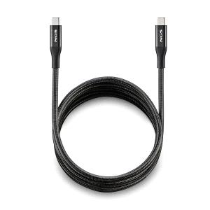 NGS Cable 2.0 USB-C Macho a USB-C Macho - Carga Ultrarapida hasta 240W - Longitud 2m - Color Negro