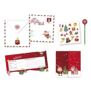 Bismark Carta para Papa Noel - Incluye Sobre Decorado, Hoja de Pegatinas y Lapiz con Goma