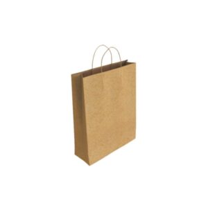 Bismark Bolsa de Papel Kraft - Medidas 32x10x24cm - Color Marron