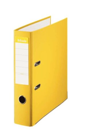 Esselte Archivador de Palanca - Formato A4 - Lomo 75mm - Capacidad para 500 Hojas - Color Amarillo