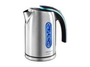 Cecotec ThermoSense 220 Steel Hervidor de Agua 1630W - Capacidad 1,2L - Acero Inoxidable - Libre de BPA - Filtro Antical - Base con Giro 360º - Doble Sistema de Seguridad