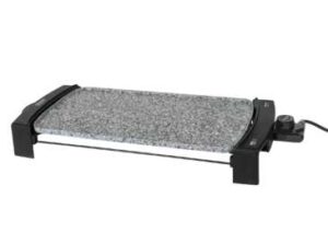 Cecotec Rock&Water 2500 Plancha de Asar Electrica de Gran Potencia - Revestimiento de Piedra Rockstone - Termostato Regulable - Superficie de 45x25 cm