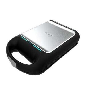 Cecotec Rock’nToast Family Grill Sandwichera 1500W - Revestimiento Antiadherente - Rapidez de Calentamiento - Sistema Giratorio 180º - Acabados en Acero Inoxidable