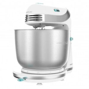 Cecotec Cecomixer Easy White Batidora Amasadora 250W - Bol de Acero Inoxidable de 3,5L - Movimiento Planetario - 6 Velocidades