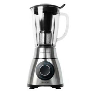Cecotec Power Black Titanium 1300 PerfectMix Batidora de Vaso 1300W - Capacidad 1,8L - Cuchilla de 6 Hojas con Recubrimiento de Titanio Negro - Incluye Filtro Licuados