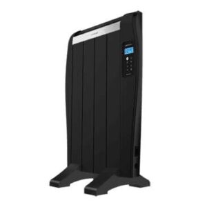 Cecotec Ready Warm 800 Thermal Black Radiador Electrico Bajo Consumo 600W - 4 Elementos - Colocacion en Pared o de Pie - Pantalla LED - 3 Modos - Temporizador - Mando a Distancia