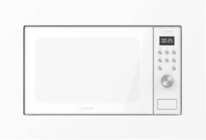 Cecotec GrandHeat 2000 Built-In White Microondas Encastrable con Grill 20L 700W - Temporizador hasta 95min - 9 Funciones Preconfiguradas