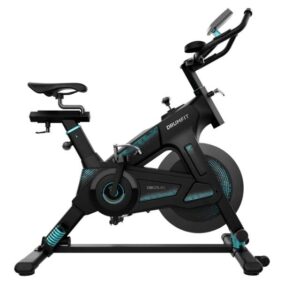 Cecotec DrumFit Indoor 23000 Kosmos Pro Bicicleta Indoor Estatica - Tecnologia Dynamic Pro - Volante de Inercia de 23kg - Pantalla LCD - Manillar y Sillin Deportivos - Sensor de Frecuencia Cardiaca