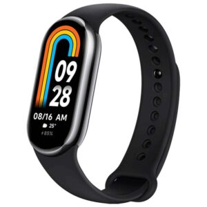 Xiaomi Mi Smart Band 8 Pulsera de Actividad Pantalla Amoled 1.62" - Bluetooth 5.2 - Frecuencia de Actualizacion de 60 Hz - Brillo Maximo de 600 nits - 200 Diseños de Esfera - Mas de 150 Modos Deportivos - Color Negro Grafito