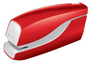 Petrus WOW E-310 Contactless Grapadora Electrica - Hasta 10 Hojas - Grapado Cerrado - Utiliza Grapas Petrus Nº10 - Color Rojo Metalizado