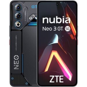ZTE Nubia NEO 3 GT 5G Smartphone Pantalla 6,9" - 12+12 GB RAM - 256 GB - 120 Hz- Bateria 4500 mAh - Color Negro