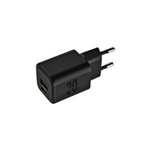 Blackbyte by Pedro Buerbaum Cargador GaN Doble - 1xUSB-C PD 20W - 1xUSB-A 18W - Carga Rapida PPS - Color Negro