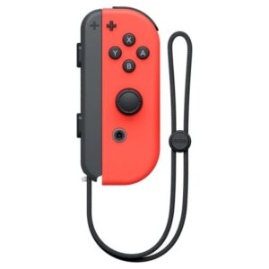 Nintendo Mando Joy-Con Derecho para Nintendo Switch - Vibracion HD - Sensor de Movimiento - Acelerometro y Giroscopio - Conectividad Bluetooth - Camara Infrarroja - Color Rojo Neon