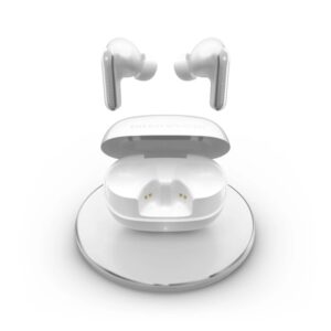 Energy Sistem Serenity ANC Ultra Auriculares True Wireless - Bluetooth 5.4 - Reduce Hasta el 95% de Ruido Exterior - Llamadas en Estereo - 25h Autonomia - Carga Qi y USB - Asistente de Voz Integrado - Color Blanco