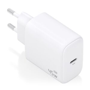 Aisens Cargador GAN 45W - USB-C PD3.0 QC4.0 - Color Blanco