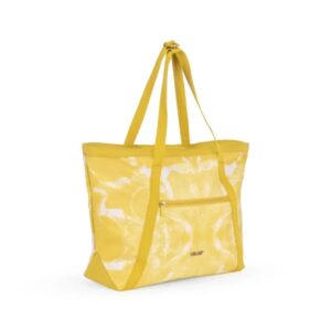 Milan Coleccion Lava Bolso Shopper 18.5L - Gran Capacidad - Cierre de Cremallera - Tamaño 52x36x3cm - Color Amarillo