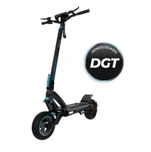 Cecotec Bongo Serie Z Power City Patinete Electrico - 1300W - Autonomia 65km - Suspension Sx2 - Ruedas 10.5" On Road - Sistema Triple de Frenado - Pantalla LED Tactil - IPX4 - Color Negro y Azul