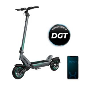 Cecotec Bongo Y45 Connected Patinete Electrico - 750W - Autonomia 45km - Doble Suspension - Ruedas 10" - Sistema de Frenos Triple - Conexion App Movil - Homologado por la DGT - Color Negro y Azul
