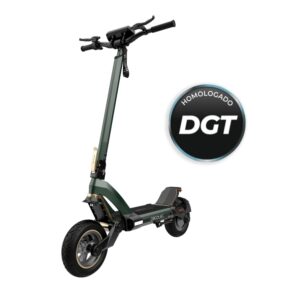 Cecotec Bongo Serie Z Mountain Patinete Electrico - 1000W - Autonomia 50km - Suspension Sxƨ - Ruedas 10.5" Off Road - Frenos Triple Sistema - Pantalla LED - Proteccion IPX4 - Color Negro y Verde