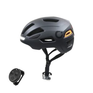 Cecotec BrainGuard Flash Casco Urbano para Bicicleta y Patinete - Talla S-M - Intermitentes - Luz Trasera - Luz Frontal - Ajustable - Material Ligero y Resistente - Carga USB-C - Cable - Color Gris Oscuro