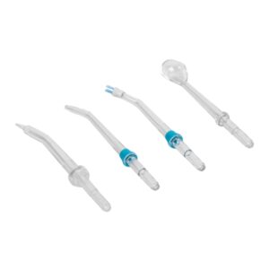 Cecotec Pack de Boquillas para Irrigador Bamba ToothCare 1200 Jet Pro - Formas Surtidas - Color Blanco