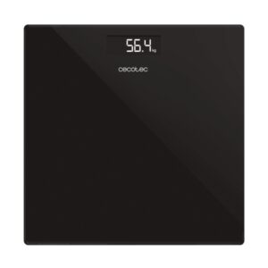 Cecotec Surface Precision Bascula Corporal - Tecnologia Autoencendido - Funciona con Pilas - Seguridad con Agarre - Facil de Usar - Combina Estilo y Funcionalidad - 300x300mm - Color Negro