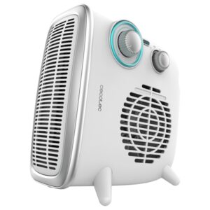 Cecotec ReadyWarm 2070 Max Dual Calefactor Electrico - 1800W - 3 Modos - 2 Niveles de Potencia - Termostato - Uso en Estancias de 15m2 - Ligero y Estable - Funcionamiento Silencioso - Color Blanco