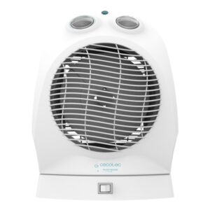 Cecotec ReadyWarm 9890 Force Rotate Calefactor Electrico - 2400W - Oscilacion a 60º - 2 Niveles de Potencia - 3 Modos - Funcionamiento Silencioso - Sistema de Seguridad Triple - Color Blanco