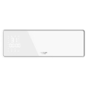 Cecotec Ready Warm 5310 PowerBox Ceramic Calefactor Ceramico de Pared - 2000W - Proteccion IP23 - Termostato - Modos Eco y Turbo - Funcion Oscilacion - Temporizador 24H - Color Blanco