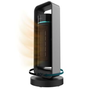 Cecotec ReadyWarm 2000 Max Ceramic Rotate Design Calefactor Ceramico de Torre - Potencia de 2000W - Oscilante - 3 Modos de Calor - Termostato Regulable - Rotatorio - Calefactor de Pie - Color Negro