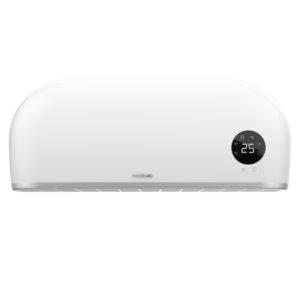 Cecotec ReadyWarm 2000 Max Box Ceramic Calefactor Ceramico de Pared - 2000W - Cobertura hasta 20m2 - IPX2 - Control Remoto y WiFi - Pantalla LED - Termostato - Temporizador 12h - Color Blanco