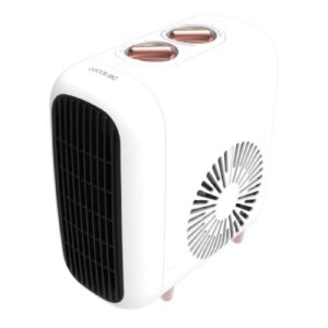 Cecotec ReadyWarm 600 Lagoon Calefactor Ceramico - 2000W - Control Tactil y Remoto - Silencioso 30dB - Cobertura hasta 15 M² - Termostato Regulable - 3 Modos de Uso - Seguridad Avanzada - Color Blanco