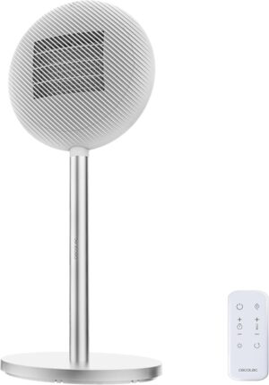 Cecotec ReadyWarm 2100 Sun Calefactor Ceramico - 2000W - Control Tactil y Remoto - Oscilacion Automatica - Termostato Regulable - Mando a Distancia - Seguridad contra Sobrecalentamiento - Color Blanco