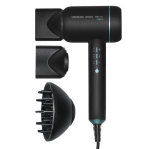Cecotec Bamba IoniCare 6000 Rockstar Ice Secador de Pelo Ionico - 1800W - 6 Ajustes de Temperatura - Funcion Aire Frio - Accesorios Magneticos Intercambiables - Control Inteligente de Calor - Color Negro